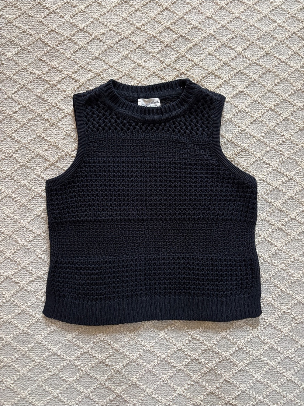 Universal Thread Black Knit Sleeveless Sweater Tank